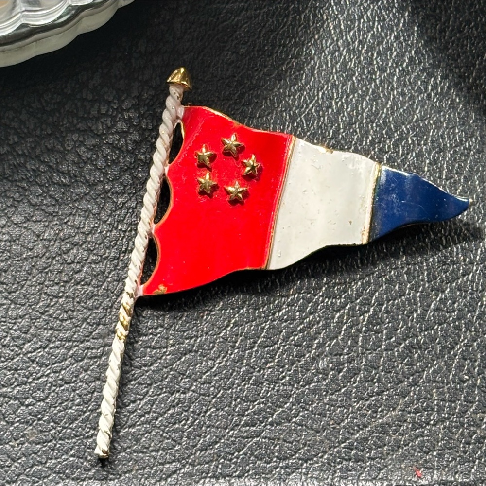 Red, White, and Blue Flag Pin